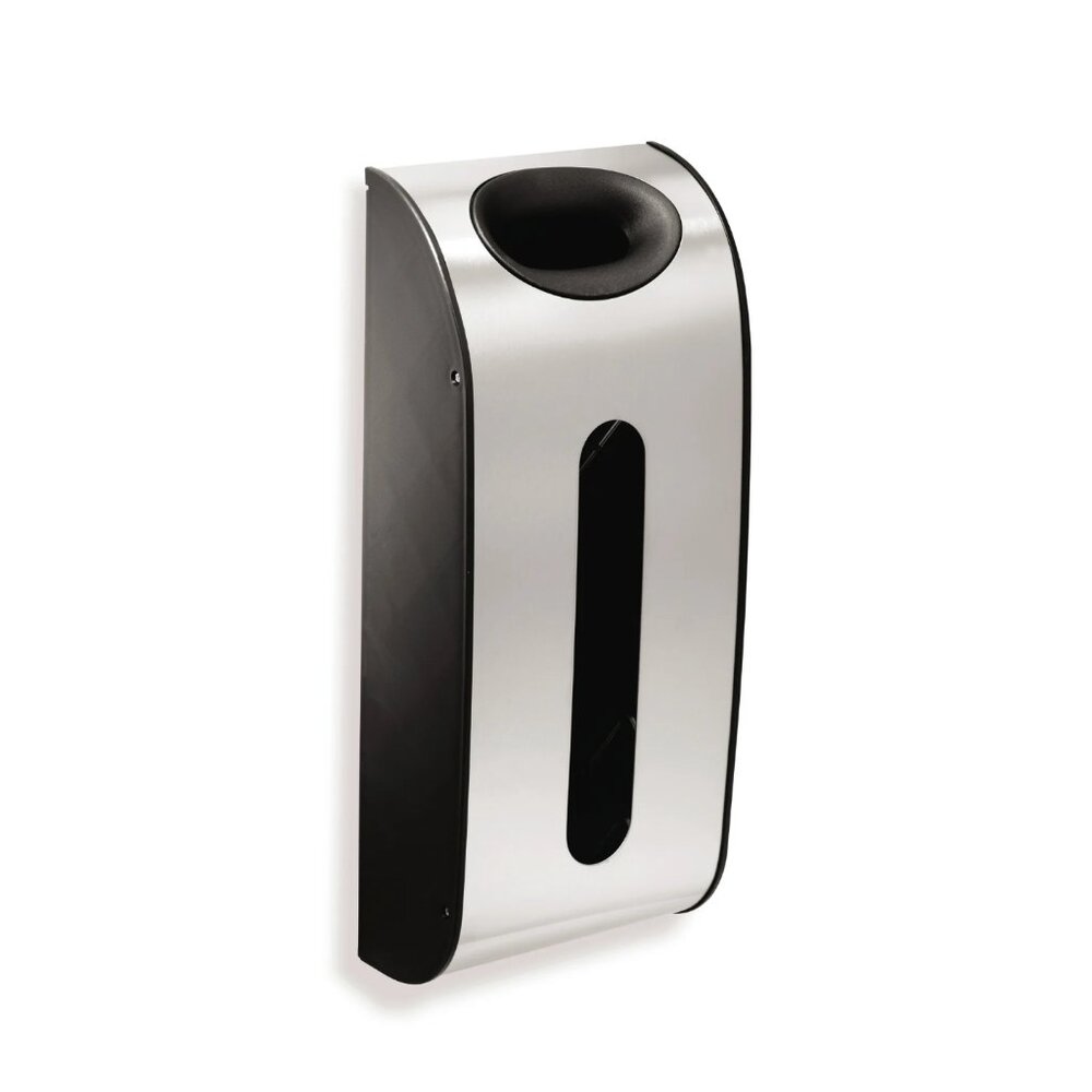 Simplehuman Wall Mount Grocery Bag Dispenser, Brushed Stainless Steel